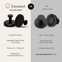 EAVENEST SUCTION HOOKS 4-PACK