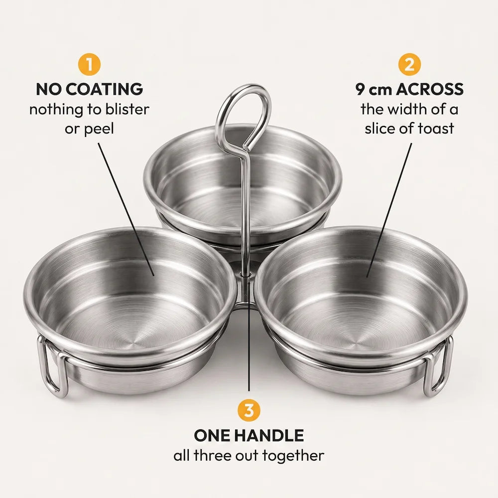 Eavenest™ - Bare Steel Egg Cups