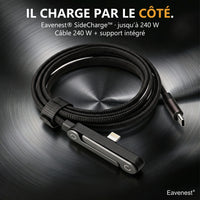 Eavenest® SideCharge™ · Câble 240 W avec support intégré