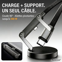Eavenest® SideCharge™ · Câble 240 W avec support intégré