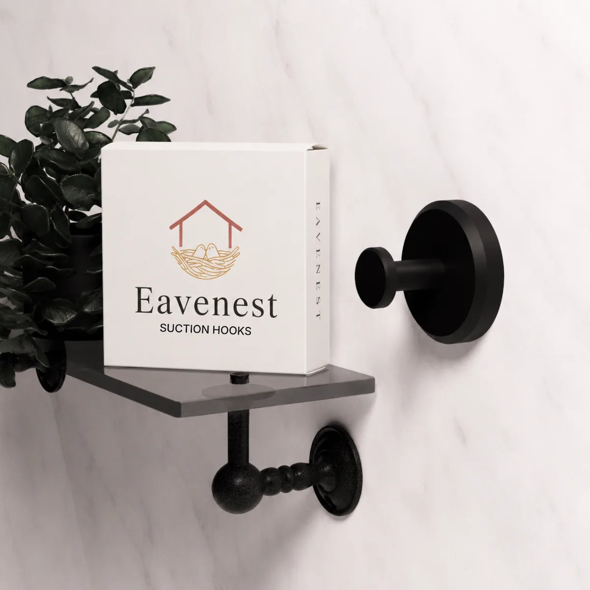 EAVENEST SUCTION HOOKS 4-PACK